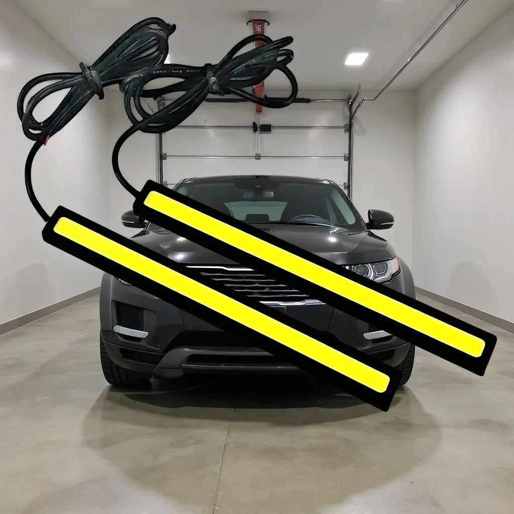 

​ ​ 2 шт. 17 см светодиодная противотуманная лампа COB - 12 В 6500 К DRL полоса для автостайлинга интерьера ​ ​