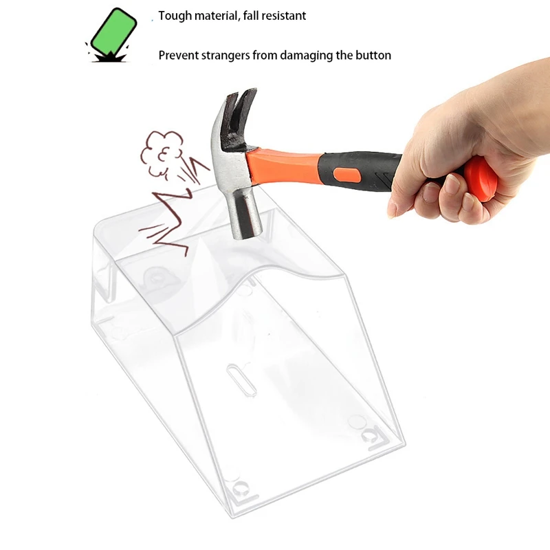 ABXF-контроль дождя, дверной звонок, прозрачная защитная коробка, уличная защита от солнца, утолщенный водонепроницаемый чехол, 2 шт.