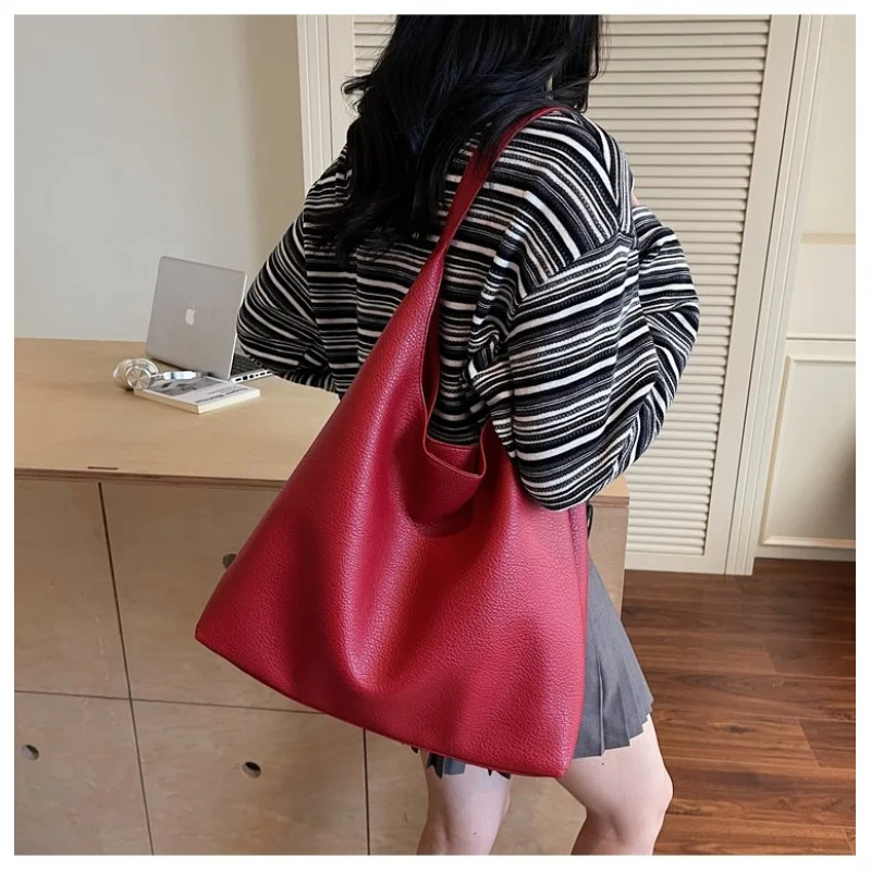 

Premium Ladies Tote Bag Made Of Faux Leather Featuring Trendy Belgium Casual Vintage Lightweight Daily Style