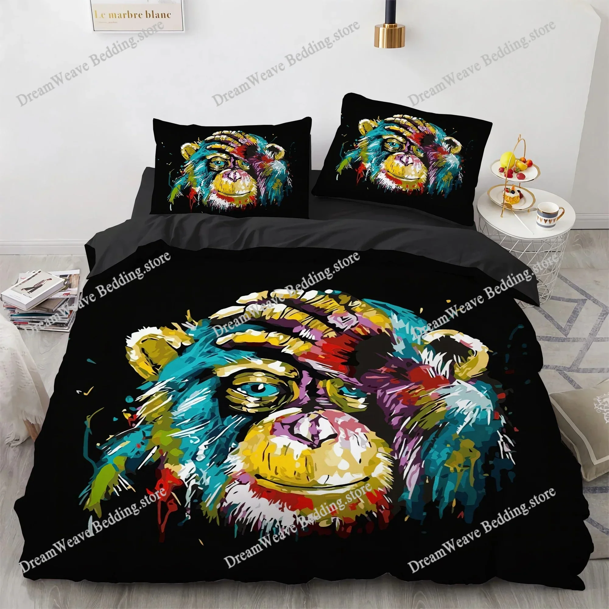 Single-sided Printed Quilt Cover Lion Animals Printed Bedding Sets Comfortable Bedspreads Comforter Duvet Birthday Gift963
