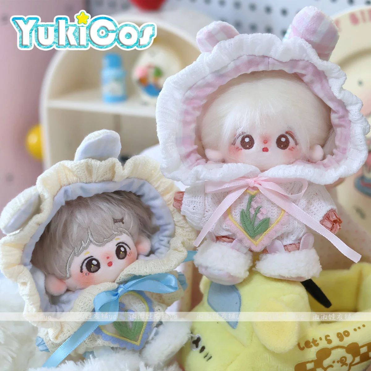 No attributes Cute Rabbit Ears Hat Pink Blue Costume Stuffed Plushie Plush 10cm Doll Accessories Doll's Clothes SS