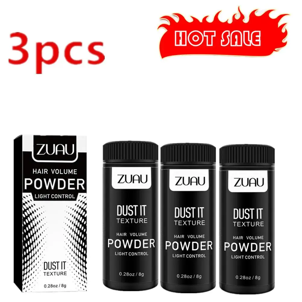 

3pcs Mattifying Powder Increases Hair Volume Captures Haircut Unisex Modeling Styling Fluffy Hair Powder Absorb Grease