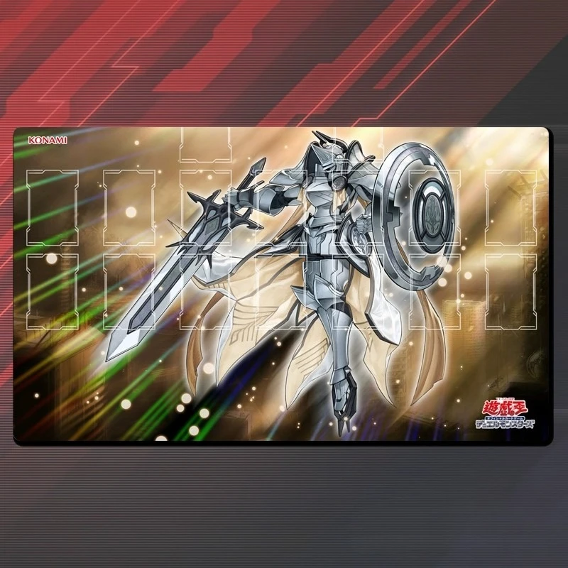 

Yugioh Dogmatika Fleurdelis, the Knighted Play Mat Yu-Gi-Oh! TCG OCG Trading Card Games Mat Duel Plate Rubber Card Mat Mouse Pad