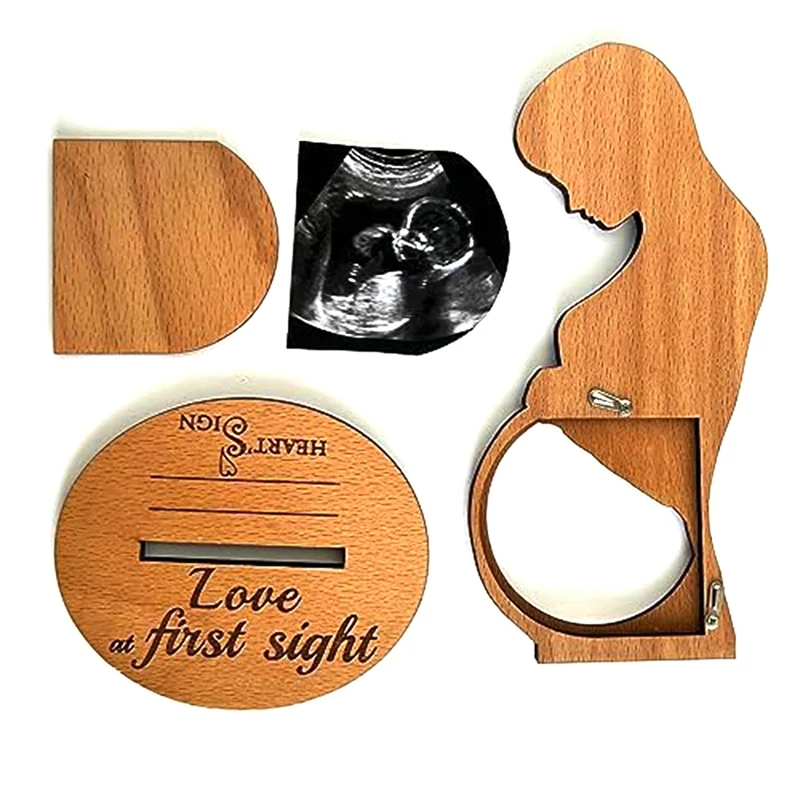 2PCS First Time Mom's Gift Ultrasound Frame Mom To Be Gifts For 1St Time Mom Decorations