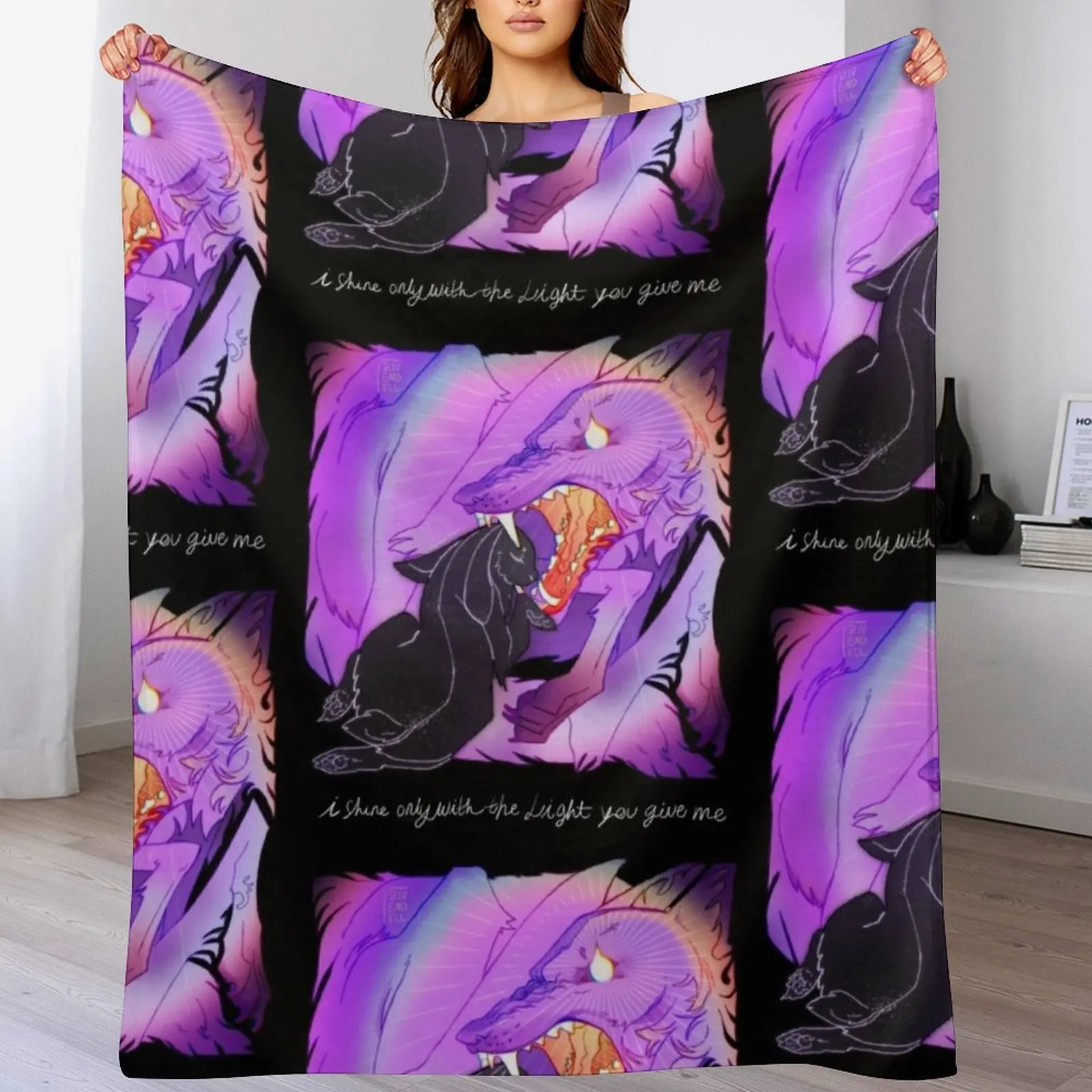 

CRANE WIVES - The Moon Will Sing Throw Blanket Versatile Cozy Throw Blanket for All Occasions