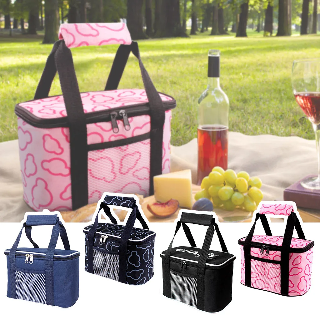 

5/10L Thermal Lunch Bags Thermal Box for Kids Food Bag Picnic Bag Handbag Cooler Insulated Bento Portable Box Picnic Hiking