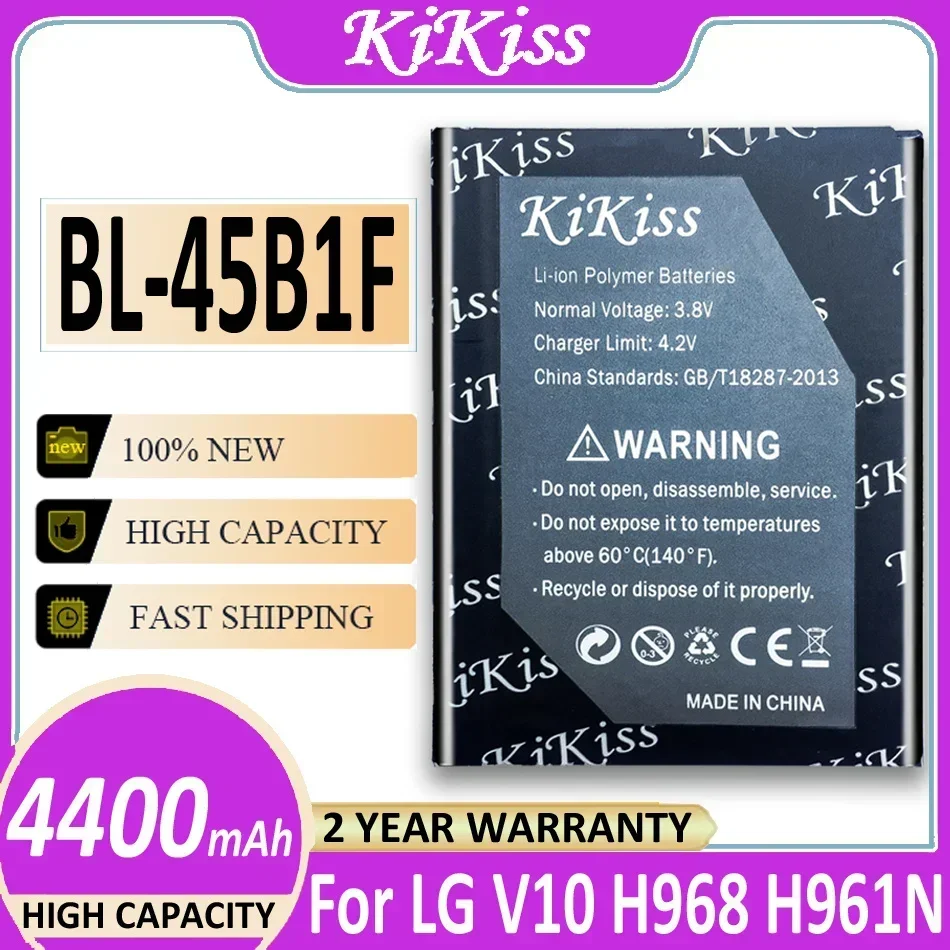 KiKiss High Quality Mobile Cell Phone BL-45B1F Battery For LG V10 H961N F600 H900 H901 VS990 H968 BL45B1F 4400mAh