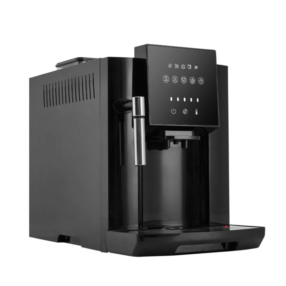 New Fully Automatic 19bar Pump Coffee Machine Programmable CE Certified Electric for Household Hotels With Two Cups Brew System
