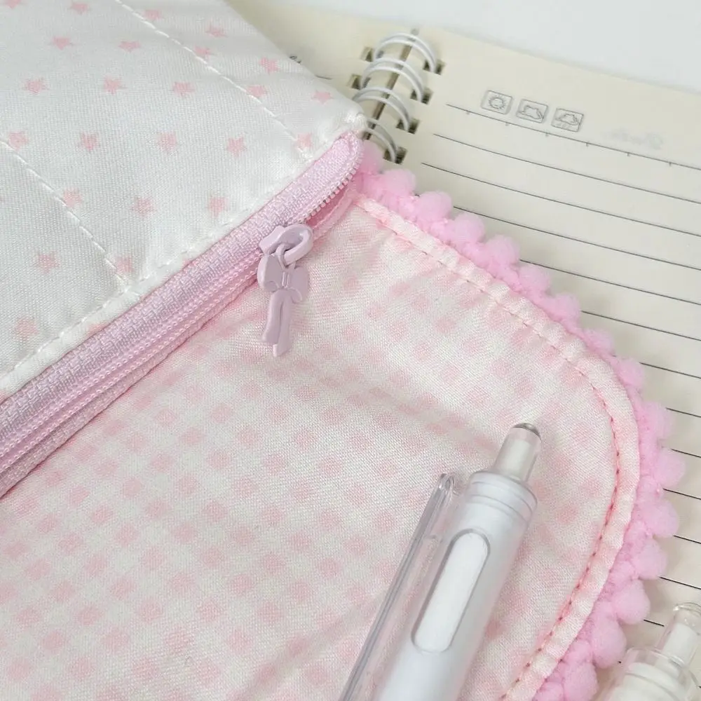 Cute Puppy Print Pencil Case Large Capacity Zipper Pen Bag Portable Stationery Organizer School Supplies