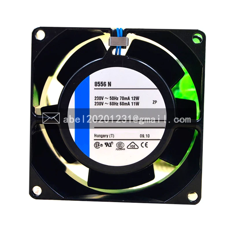 

BRAND NEW 8556N 8556 N AC 230V METAL HIGH TEMPERATURE RESISTANCE ORIGINAL COOLING FAN 8CM 8038 80*80*38MM