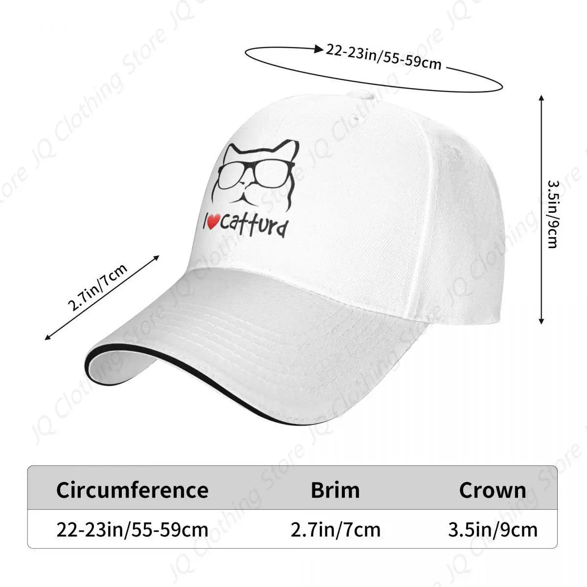 I Love CatturdCap berretto da baseball protezione solare cappello soffice cappelli da uomo da donna