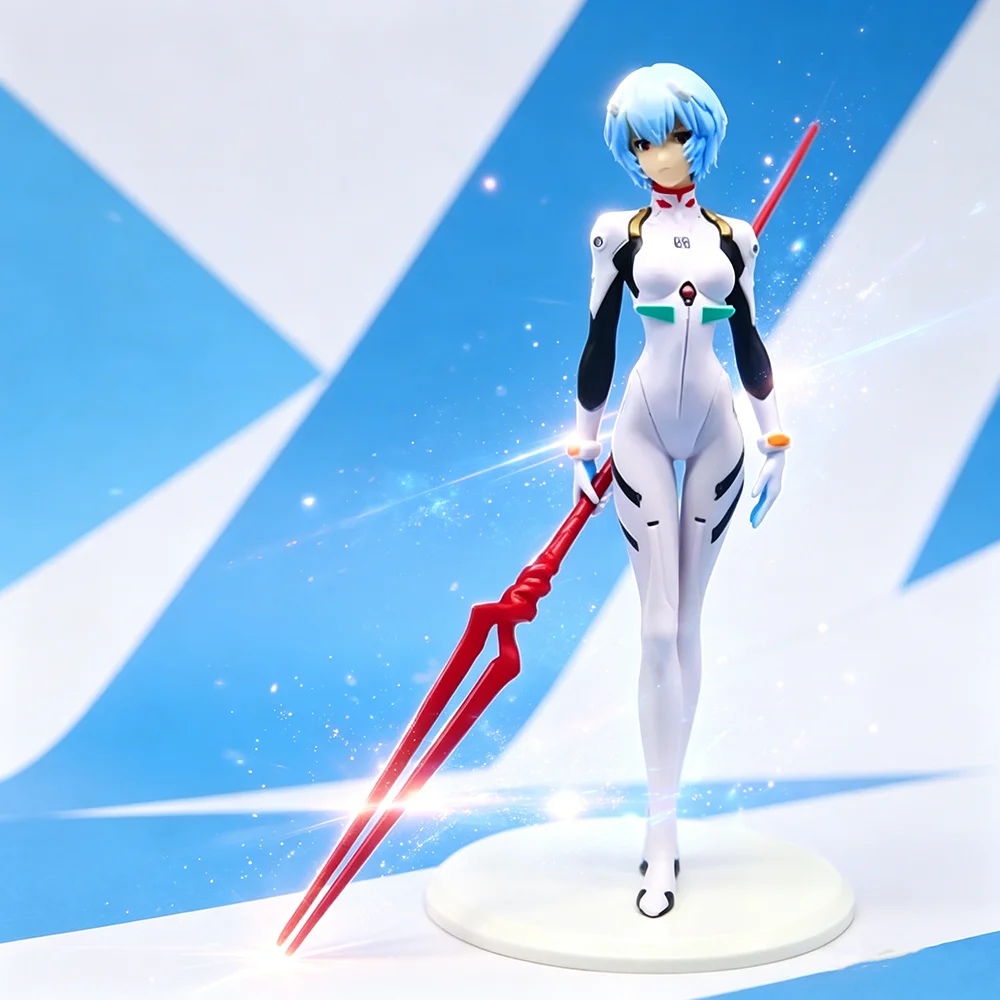 Neue Anime Neon Genesis Evangelion Eva Ayanami Rei Kawaii Figur PVC-Modell Spielzeug Puppe Sammlerstück Ornamente Geschenke