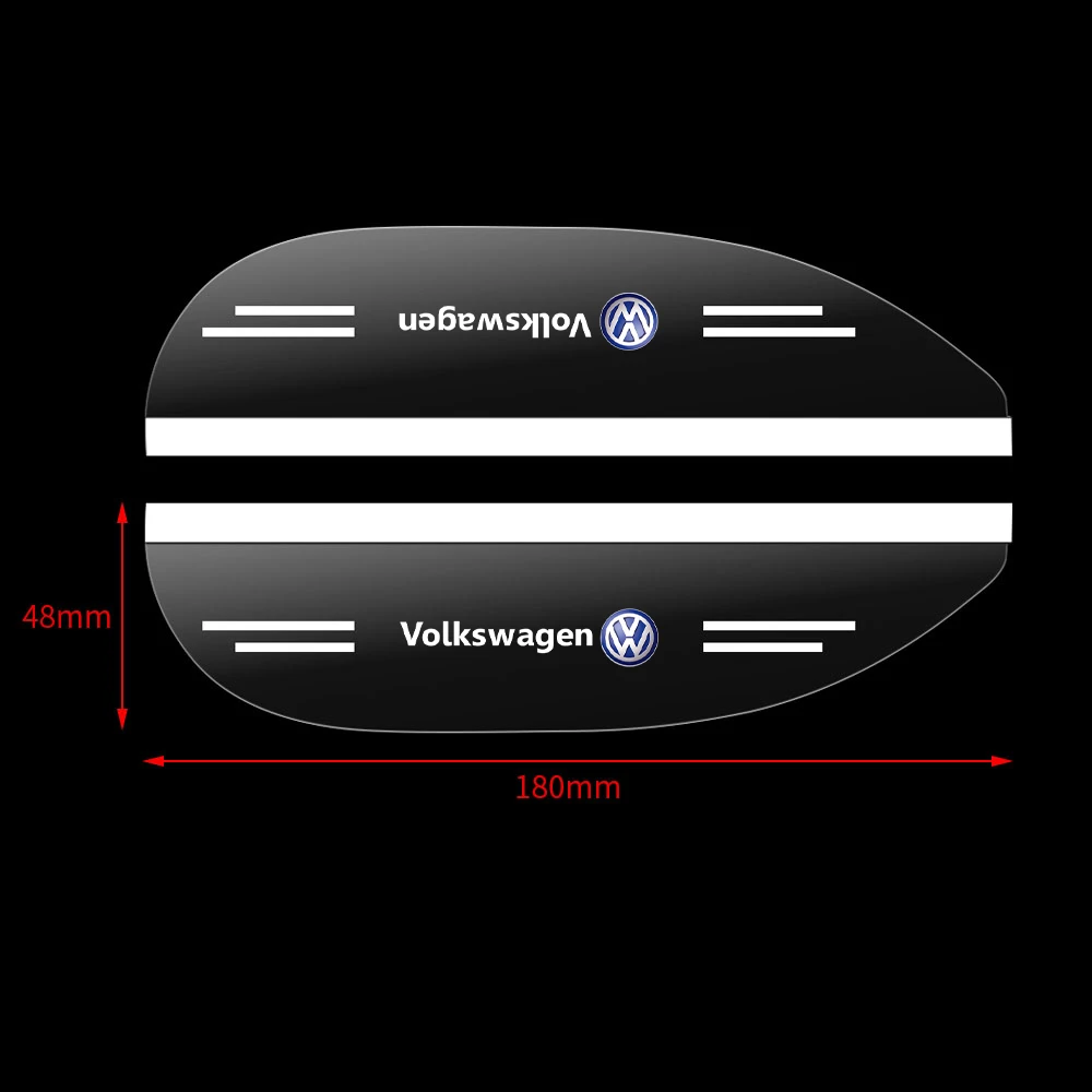 2 pçs espelho retrovisor lateral do carro chuva sobrancelha viseira acessórios de automóveis para volkswagen golf 4 movimento gti mk5 mk6 polo mk7