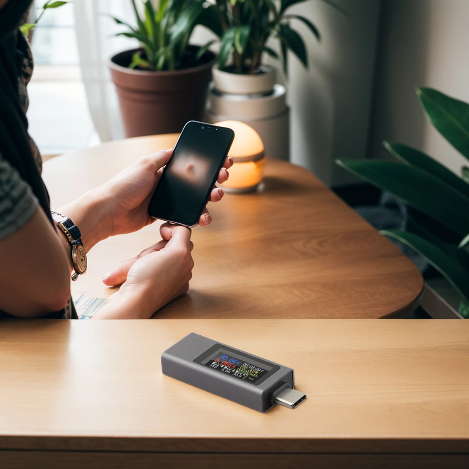 240W USB Tester Phone Charging Tester Capacity Record Charging Measurement High-definition Display Real-time Charging Detection