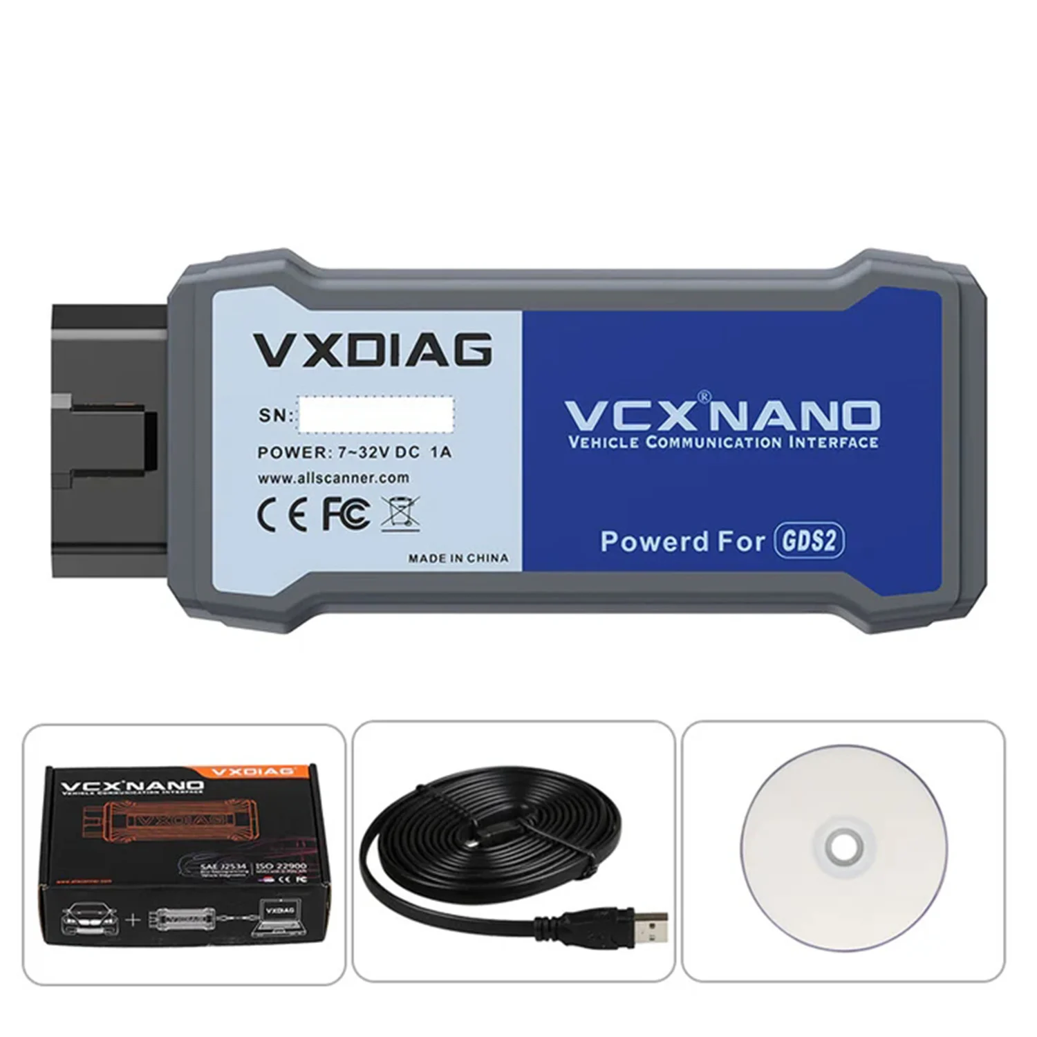 VXDIAG NANO Pro For GM/Chevrolet/Buick VXDIAG GDS2 Tech2win ECU Programming Obd2 Diagnostic Tools WIFI Scanner