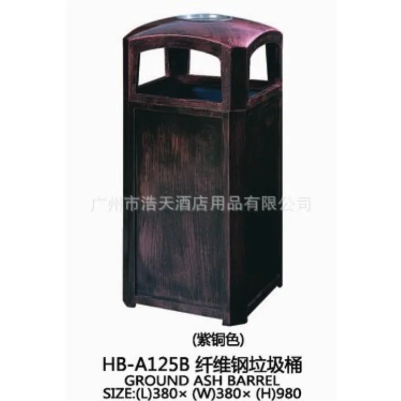 Manufacturers supply special trash cans for elevator entrances in hotel lobbies, stainless steel trash cans, fiber steel trash c