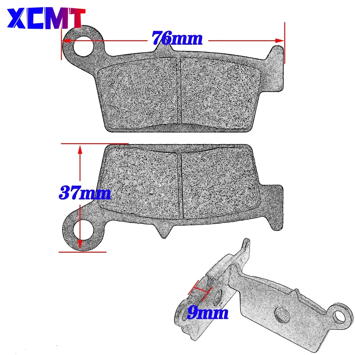 Motorcycle Front and Rear Brake Pads For YAMAHA YZ WR 125 250 400 426 F 2T  YZ125 YZ250 YZ400 YZ426 WR250 WR400 WR426 Dirt Bike