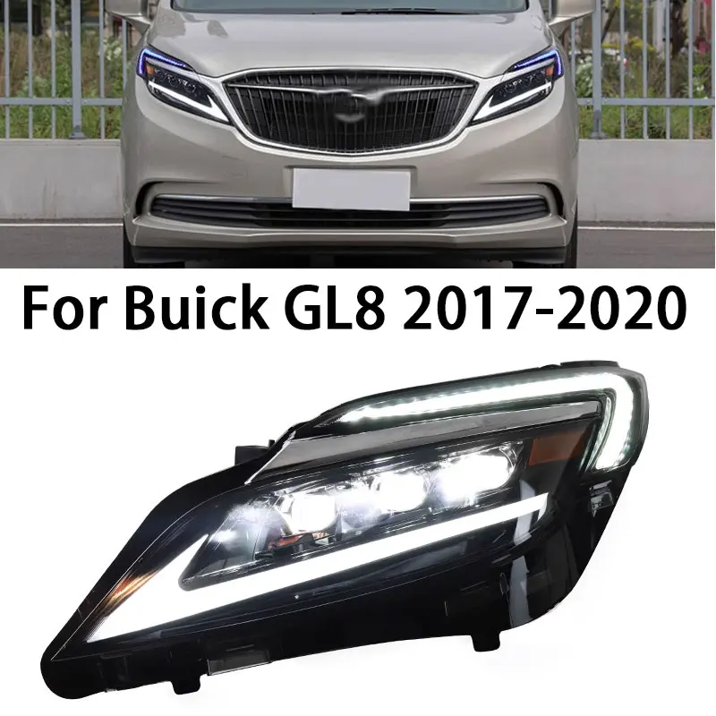 

Фара для Opel Buick GL8 Светодиодная фара 2017-2020 Фары GL8 DRL Указатель поворота Дальнего света Объектив проектора «ангельский глаз»