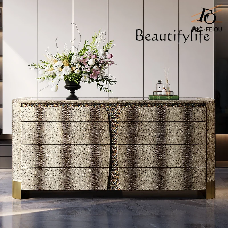 

High-end light luxury floor jewelry Italian haute couture custom clothing drawer storage chest bedroom Nakajima
