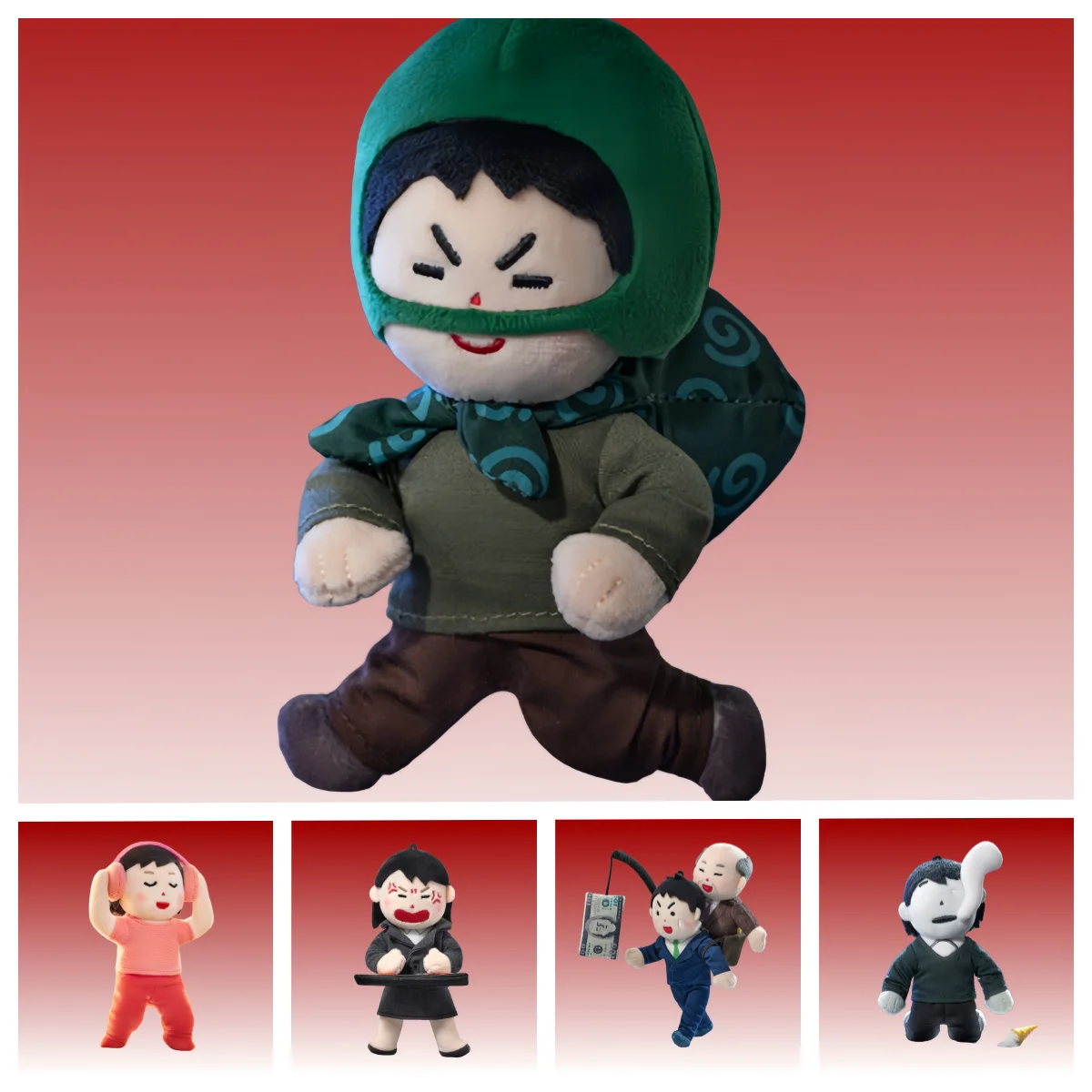 

Emotional Office Blind Box 3D Cartoon Dolls Crying Boss & Dog Man Themes Plush Cute Soft Collection Props for Desk Decoration