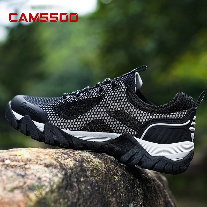 

CAMSSOO 2024 Hiking Shoes men Breathable Outdoor Sports Climbing Shoes mesh trekking shoes women Trekking Sneakers ankle shoes