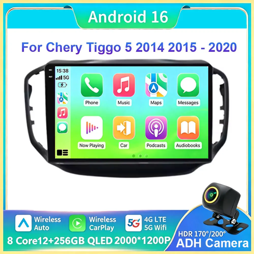 Android 16 Multimedia Video Player Car Radio Wirless Carplay Navigation GPS Tools For Chery Tiggo 5 2014 2015 2016 2017 2018
