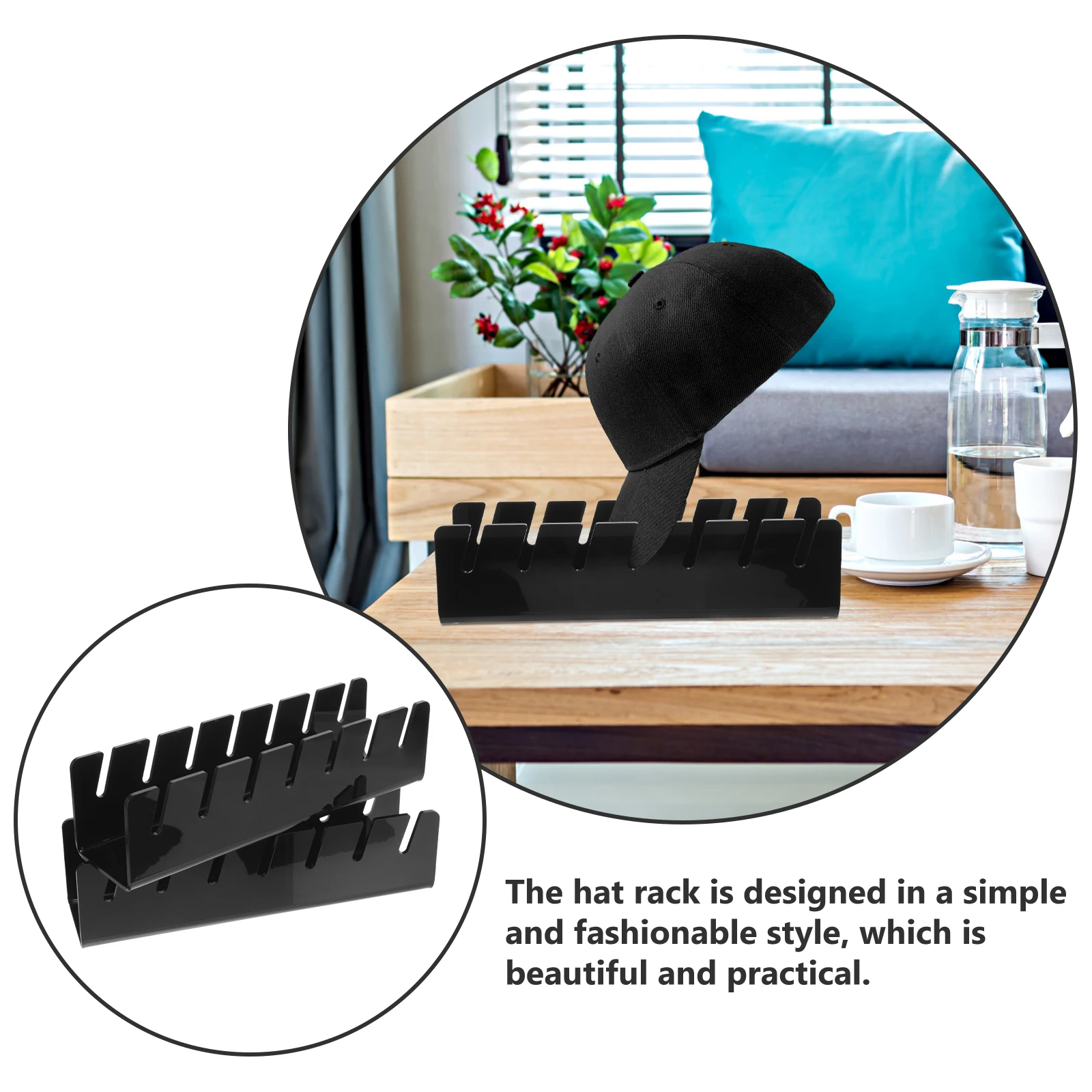 

2pcs Display Stand for Baseball Cap Storage Rack Shop Hat Rack Desktop Home Shop Use Caps HolderBracket