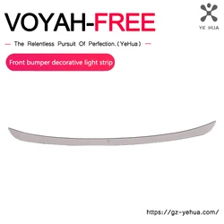 Voyah Free 2021-2024 Front bumper stainless steel decorative strip anti-collision exterior modification accessories