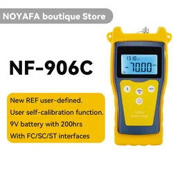 Noyafa光ファイバ伝送、ファイバ通信センサー、catv、-50〜26dbm、NF-906C、光パワーメーター