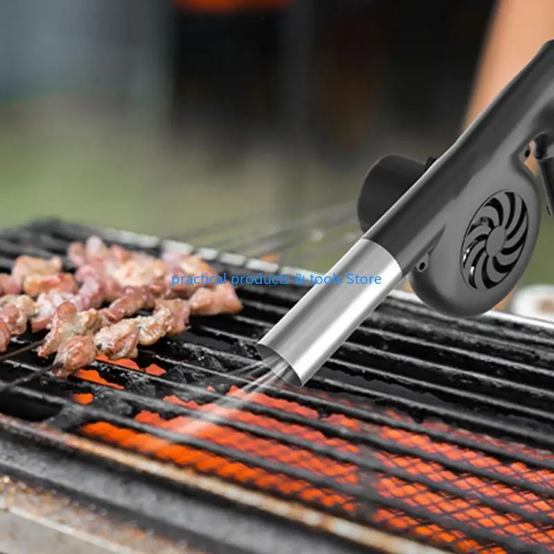 77JB المحمولة شواء مروحة DC12.6V منفاخ الهواء للشواء نزهة التخييم الطبخ النار