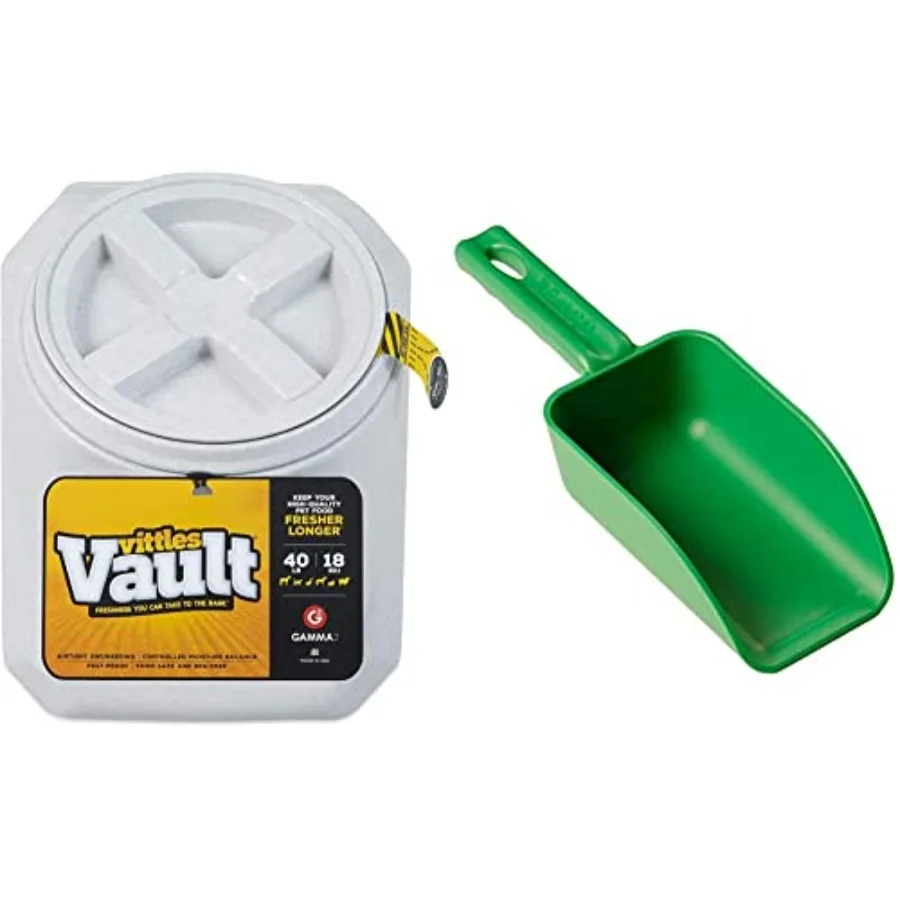 

Vittles Vault Stackable Dog Food Storage Container + Vikan Remco Color-Coded Plastic Hand Scoop