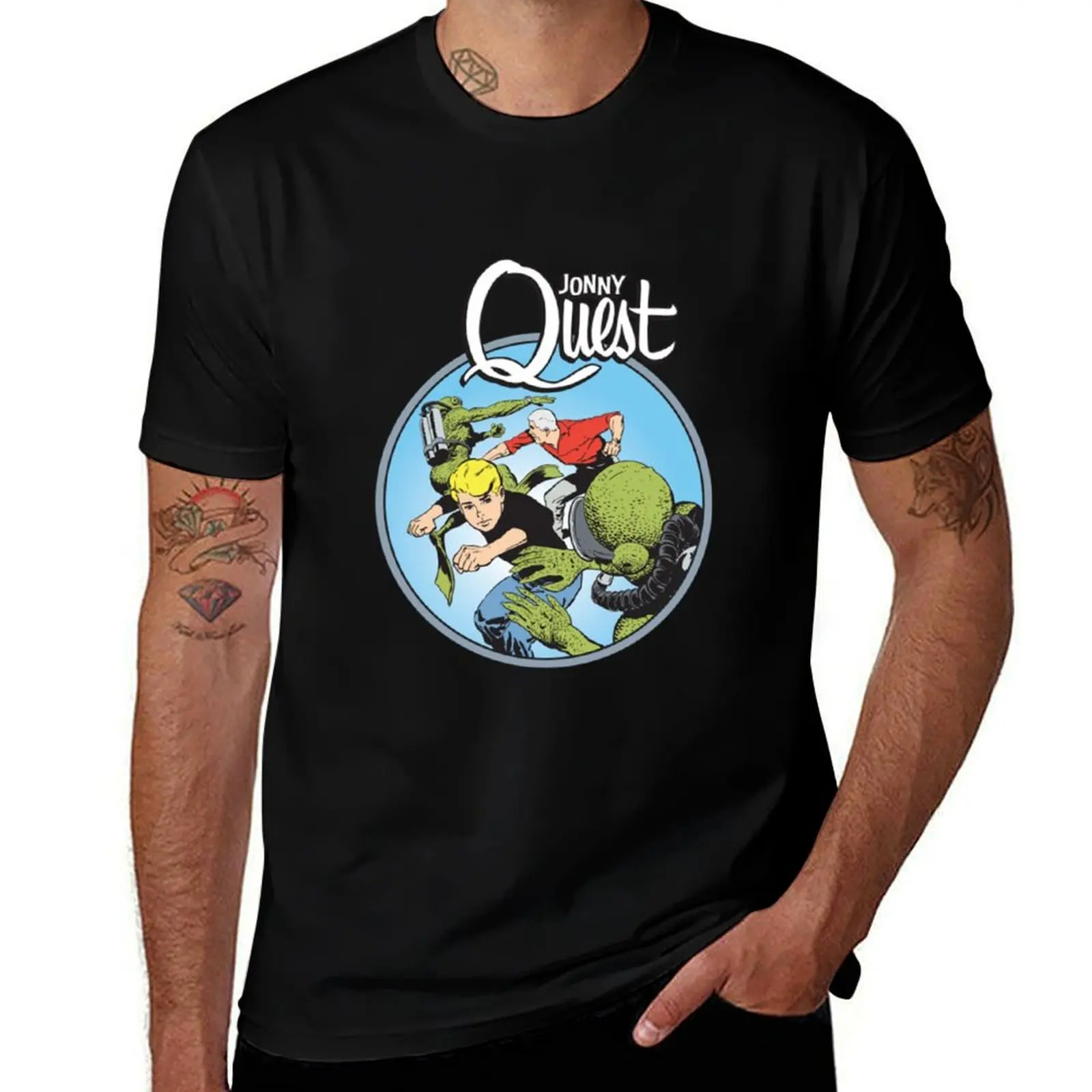 Jonny Quest - Lizard Men T-Shirt Casual All Match Short Sleeve T-Shirt