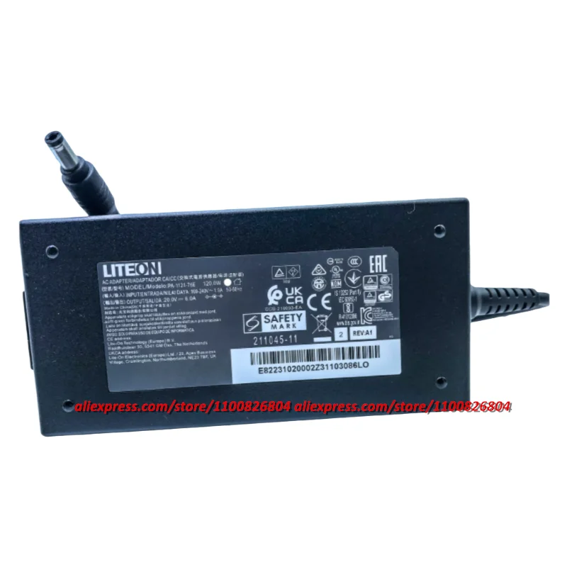 Genuine LITEON PA-1121-76E 20V 6A 120W  AC Adapter For Intel NUC Laptop Power Supply Charger PA-1121-76 5.5x2.5mm Original