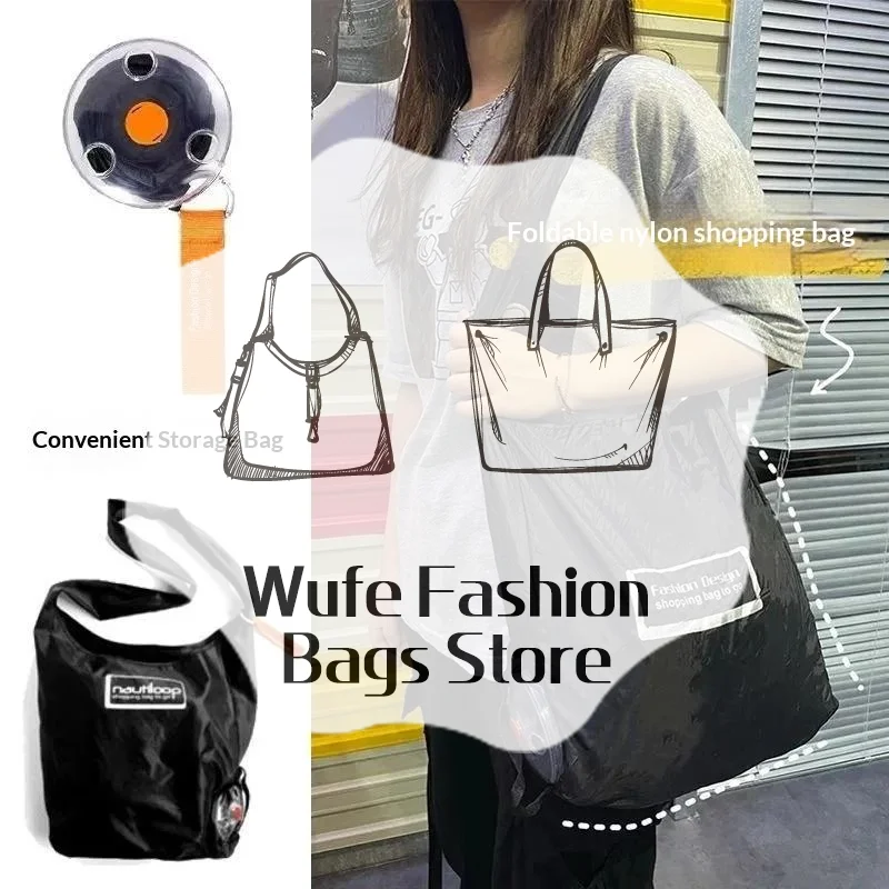 Home Foldable Retractable Supermarket Shopping Storage Bag Eco Friendly Reusable Ultra Compact Portable