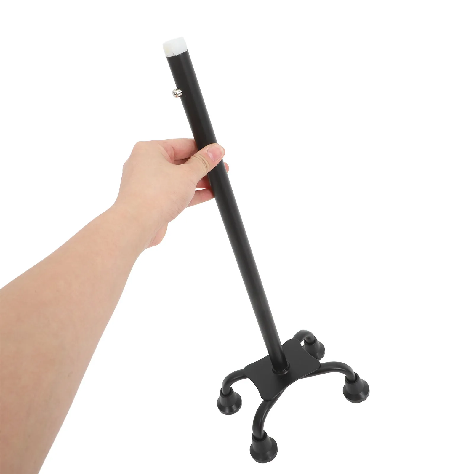 4 Points Cane Tips Quad Rubber Walking Cane Tip Non Slip Support Grip Replacement Foot Covers for Seniors Elderly Men Women