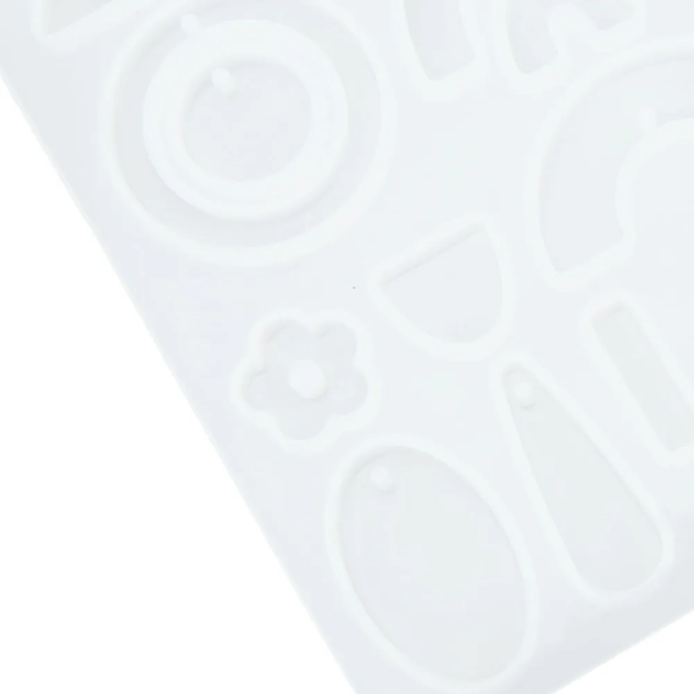 

With Hanging Hole Silicone Earring Mould Elastic White Resin Earring Mould Reusable Reusable Resin Mould Jewelry Production