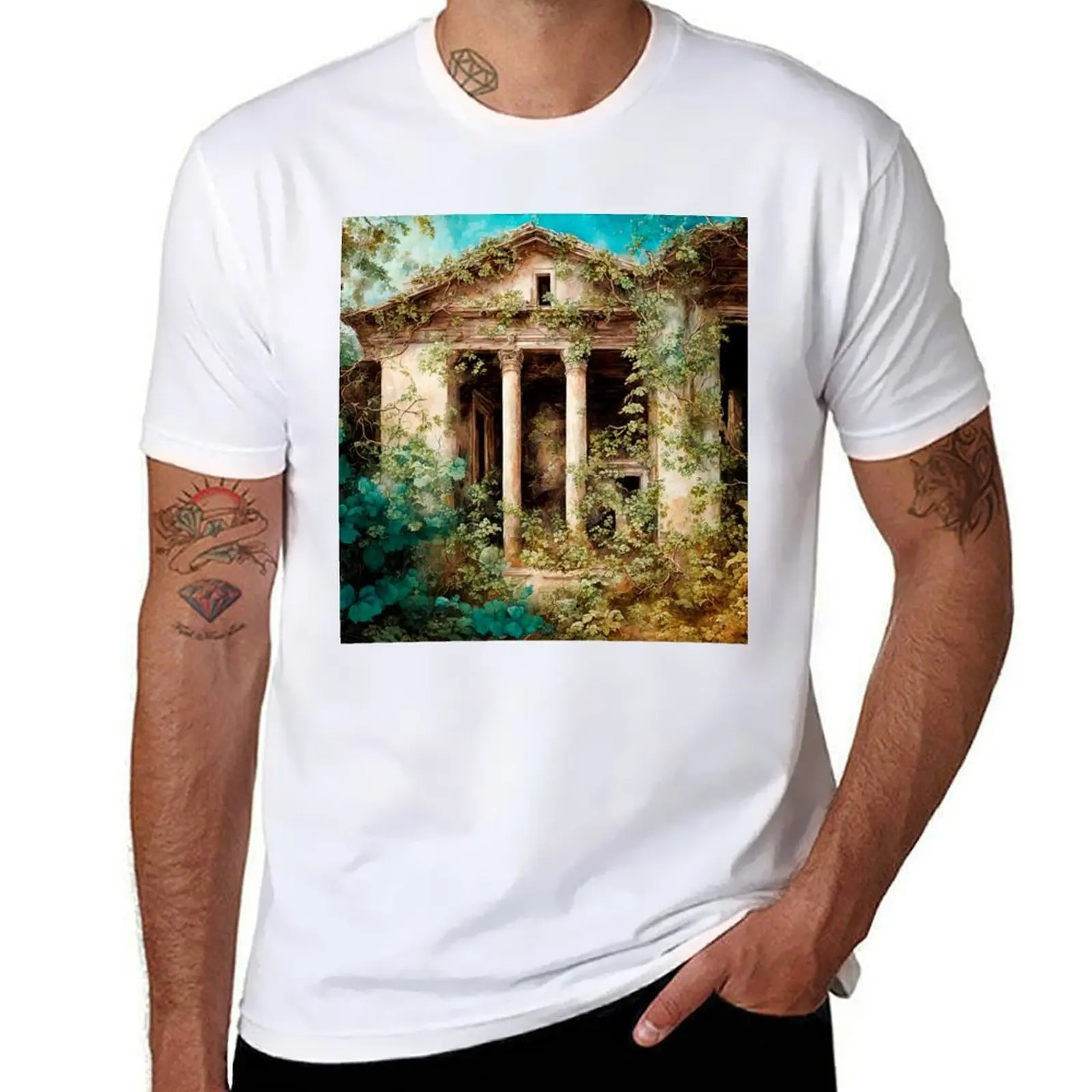 

Ruins of An Ancient Villa T-Shirt t shirts for man cotton soft printed t shirts for man T-Shirt