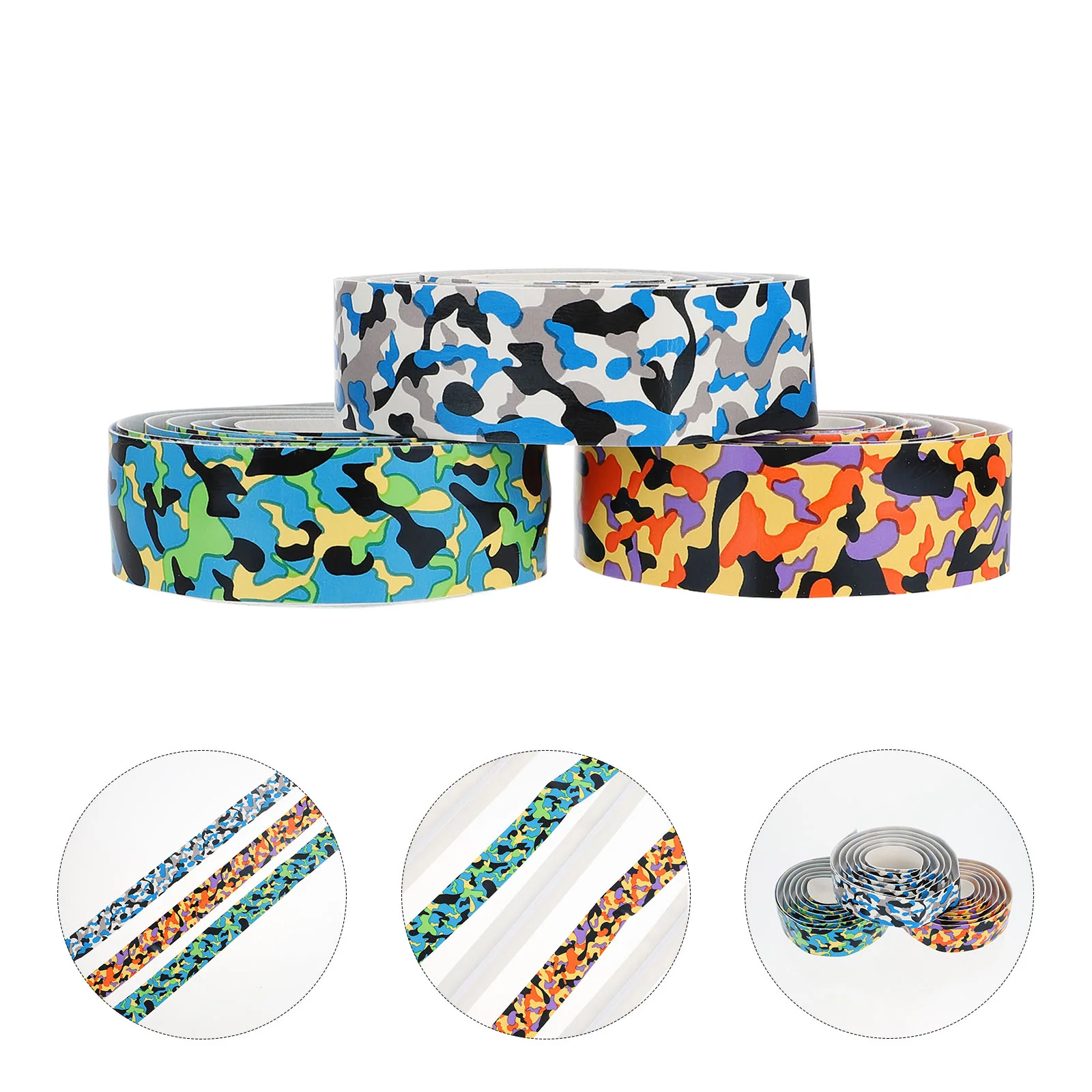 6 Pcs Anti-slip Belt for Drum Sticks Tapes Tennis Racket Wrap Drumstick Sweat-absorbent Belts Water Viscous Pu Drumsticks