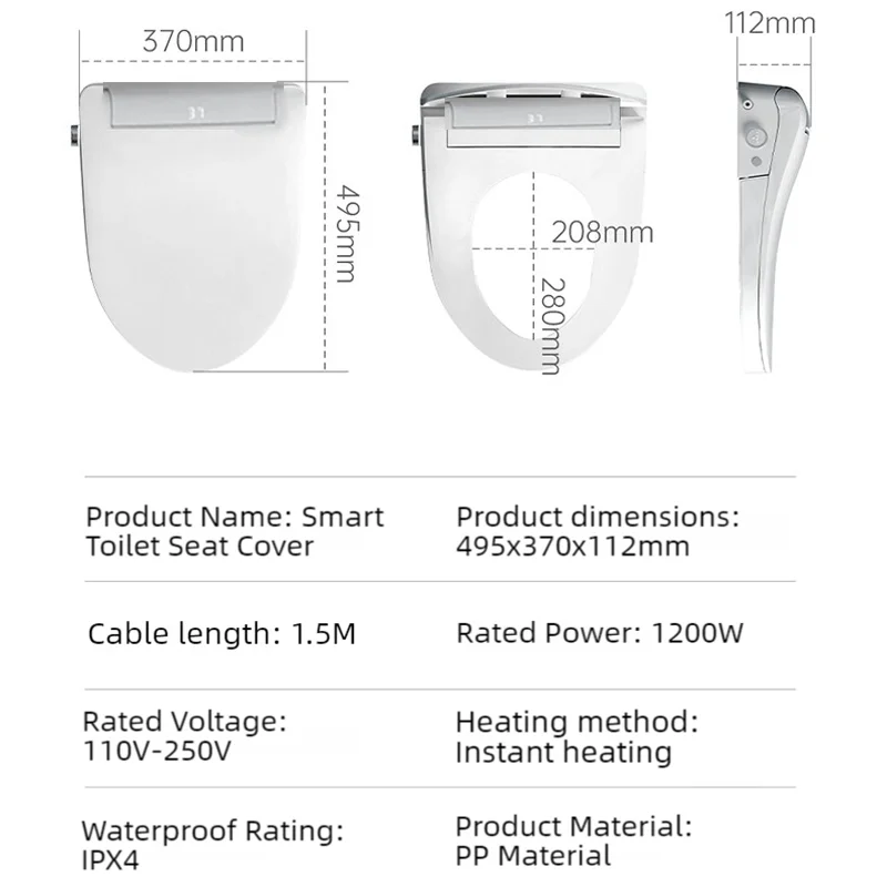 مقعد المرحاض الذكي بيديت السيارات الوجه المراحيض النفاثة Japonaises الكهربائية تابا WC Japones التحكم الرقمي اليابانية WC الجلوس الذكية بيديت #6