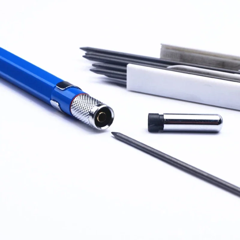 Picture 6: 2.0mm Metal Mechanical Pencil Set HB Graphite Lead Core With Pencil Lead,for Sketch Architectural Drawing Tools