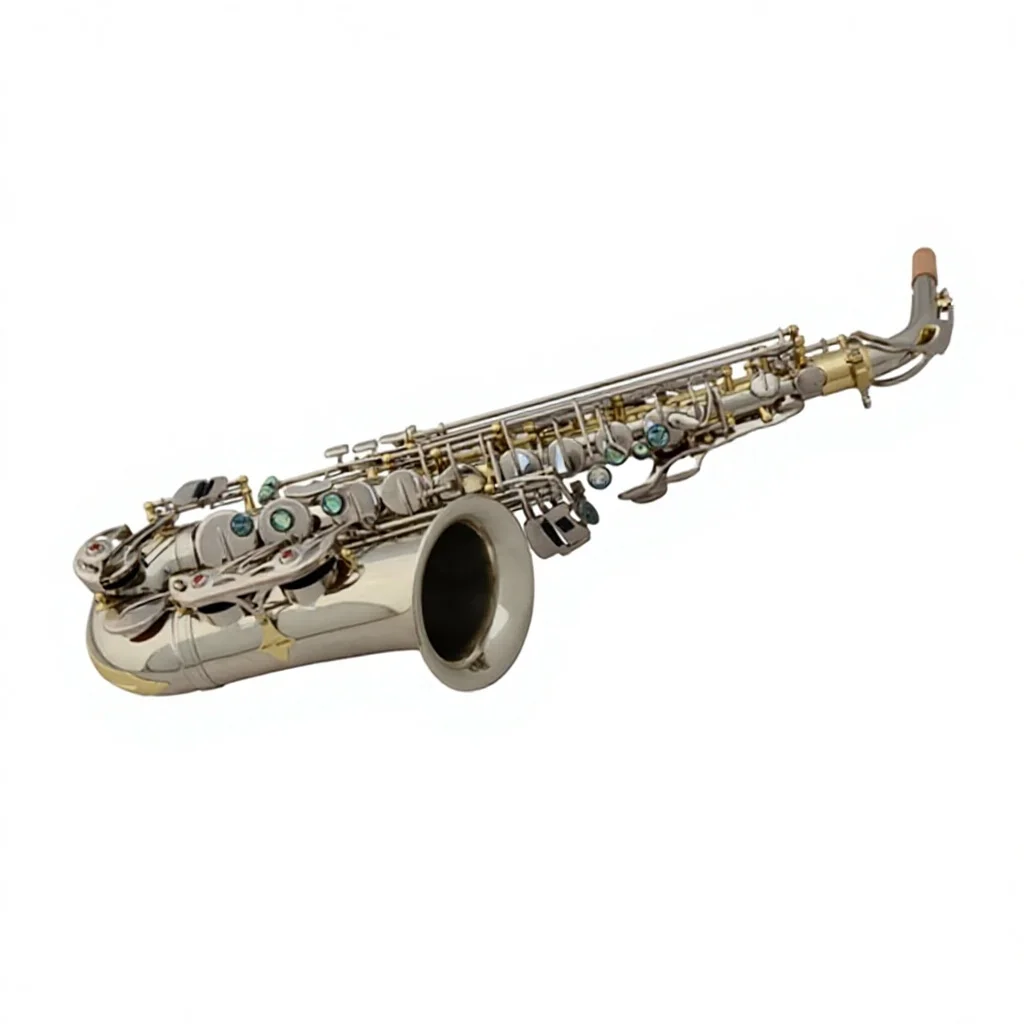 Ilman Professional Drop E Midrange Bright Nickel Varnish Button Cupronickel Saxophone From Tianjin With High-grade Bags