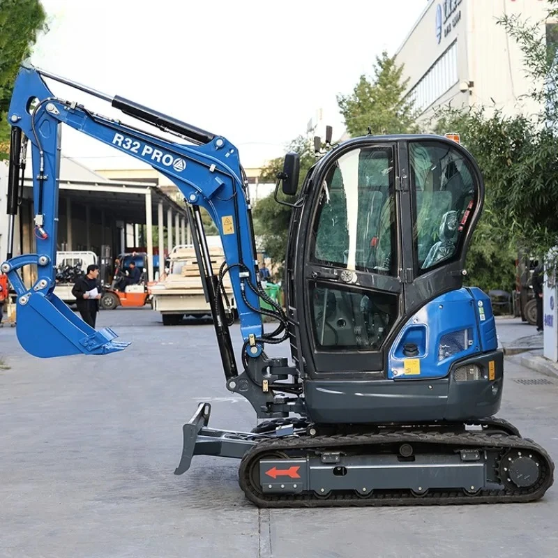 حفارة صغيرة لتحريك الأرض المنزلي، الزراعي، استخدام البستان، متعددة الأغراض، إيداع الكابينة المصغرة لحفارة الخطاف #2