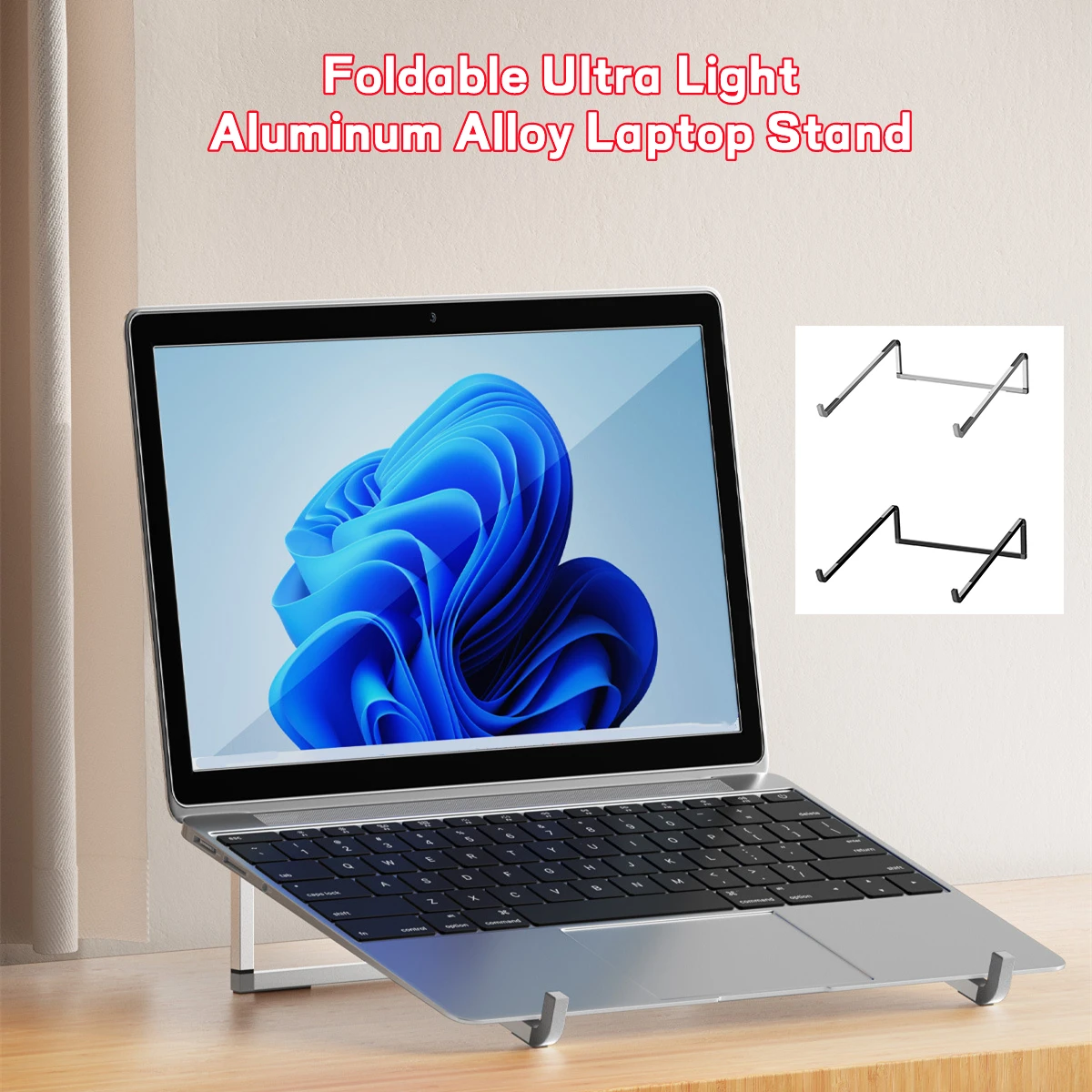 Portable Laptop Stand Aluminum Alloy Support Computer Bracket Ultra light Foldable Non-slip Notebook Holder for Macbook Air Pro