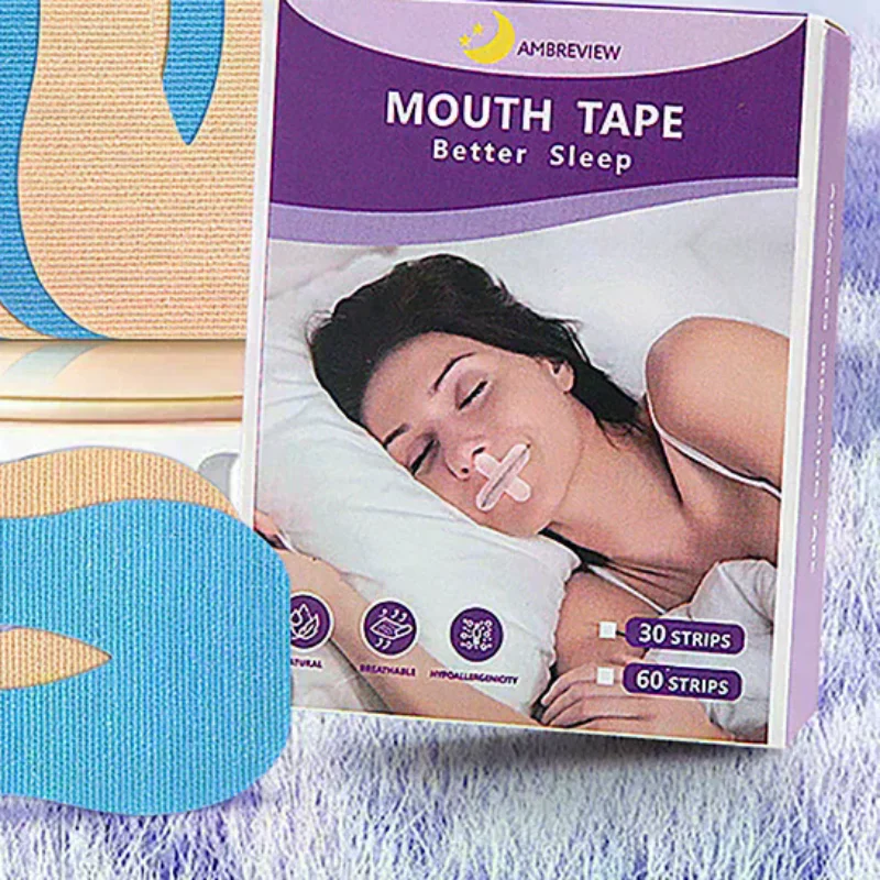 10/30Pcs O-shaped Anti-Snoring Stickers Adult Children Preventing Mouth Breathing At Night Mouth Correction Sticker Tape