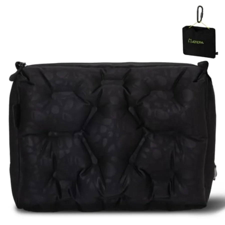 

4 in 1 Travel Seat Cushion Portable Inflatable Cushion Pillow Neck and Back Support Ultralight Travel Bag with Zippe Protection