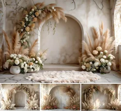 Mehofond Photography Background Boho Arch Door Maternity Flowers Adult Birthday Wedding Portrait Vintage Decor Backdrop Photo