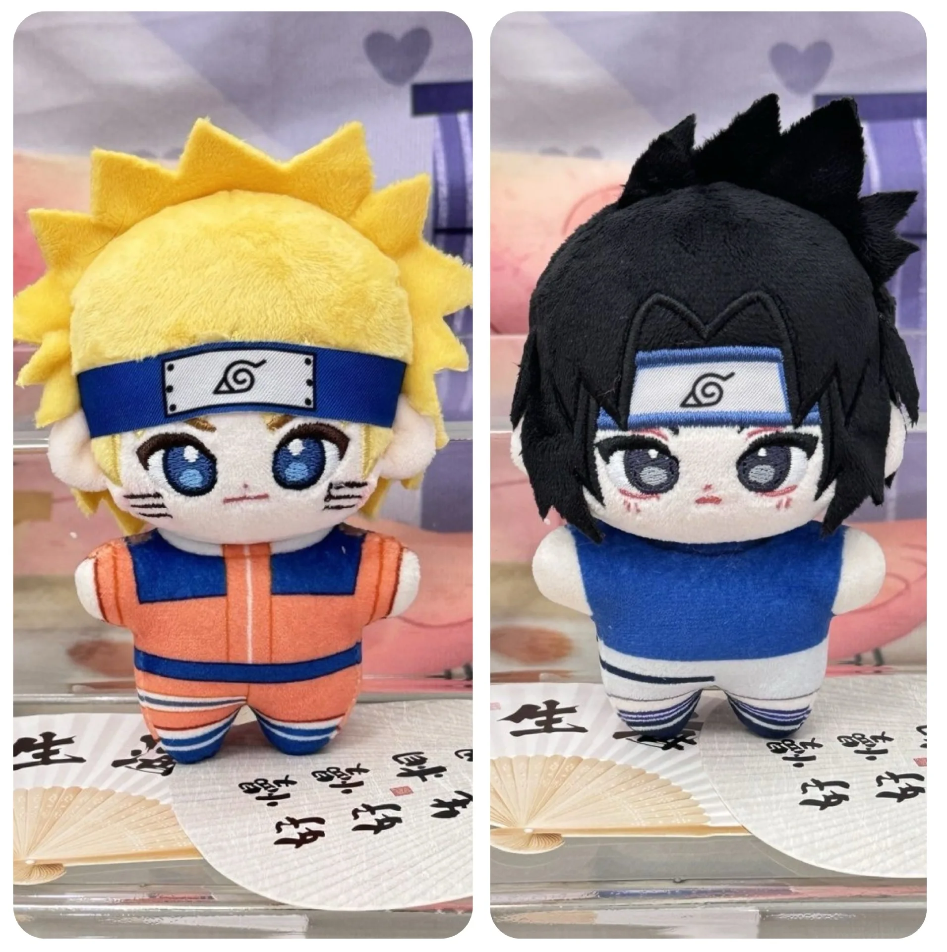 Kawaii Naruto Plush Doll Naruto Uzumaki Sasuke Uchiha Anime Cartoon Plushies Stuffed Animals Doll Keychain Pendant Perfect Gifts