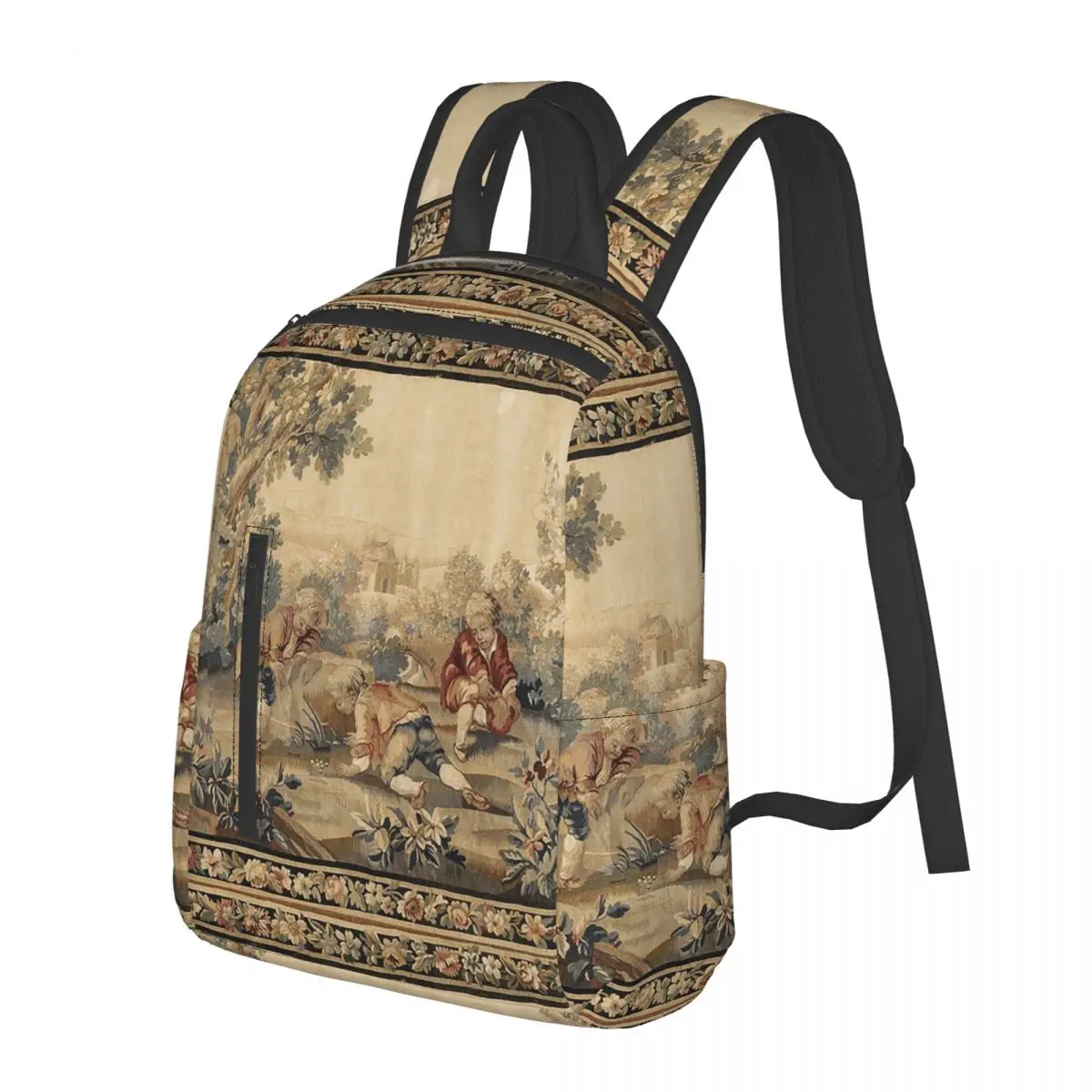 

Aubusson античный французский гобелен с принтом, студенческий рюкзак, школьная сумка, дорожный рюкзак для мальчиков и девочек, модная сумка для книг, сумки на плечо