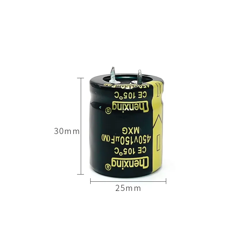 Genuine 150UF 450V Snap-in Electrolytic Capacitor for Power Unit, Size 25X30MM  20pcs