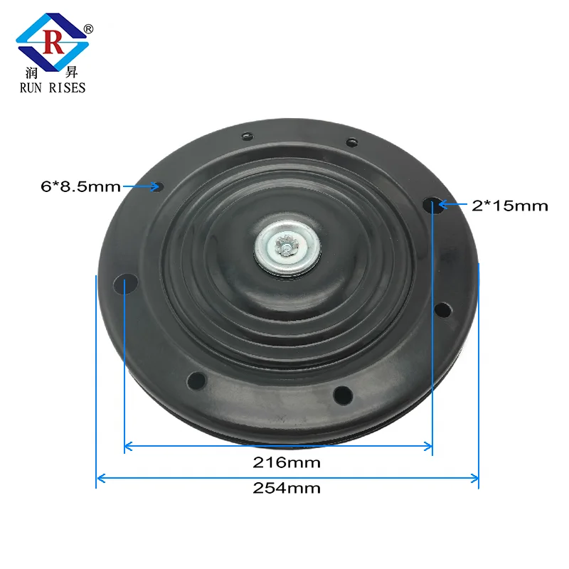 

A28-1 10inch Hot Sale Round Dining Table With Swivel Plate Lazy Susan Turntable Black Steel Chair For Living RoomATV&UTV